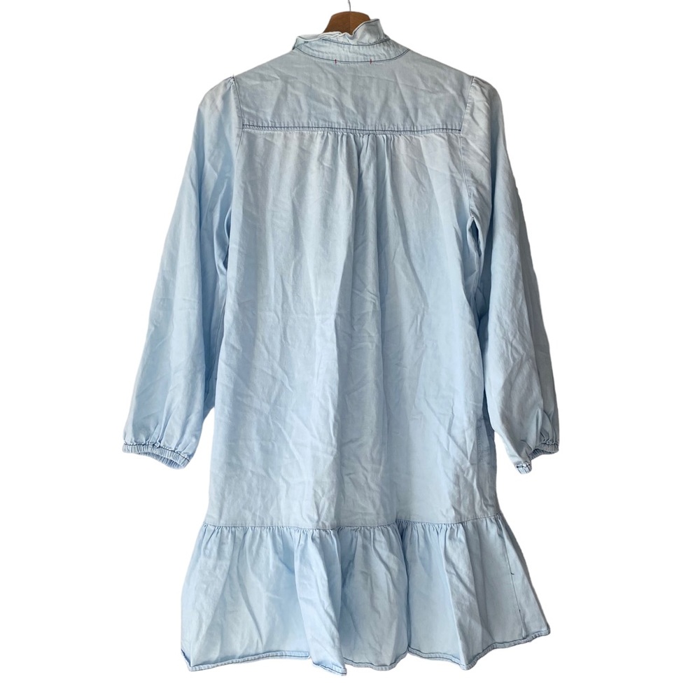 Starkx Chambray Blue Long Sleeve Noah Dress Womens XS - Picture 5 of 5